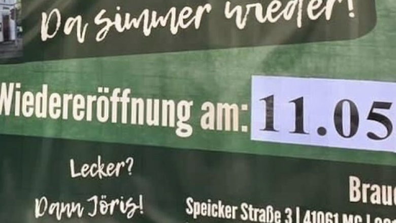 Wiedereröffnung Gastronomie