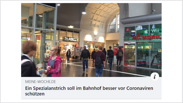 Coronaschutzanstrich Bahnhof Coronaschutzanstrich Bahnhof