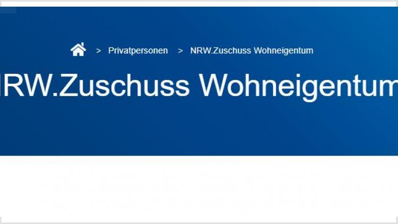 NRW Wohnungsförderung