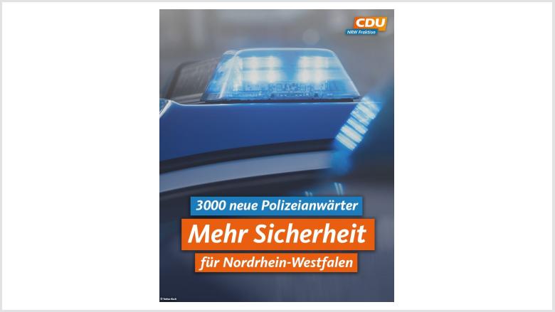 Mehr Sicherheit in NRW Mehr Sicherheit in NRW