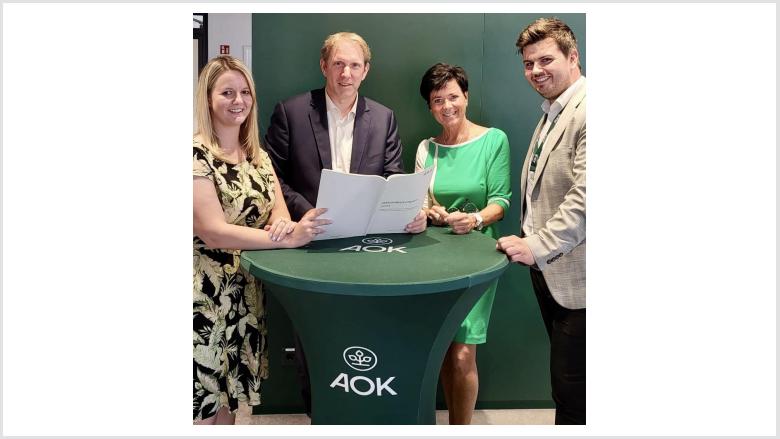 Besuch bei der AOK - Marion Schröder