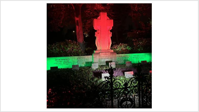 Illumina auf dem Friedhof
