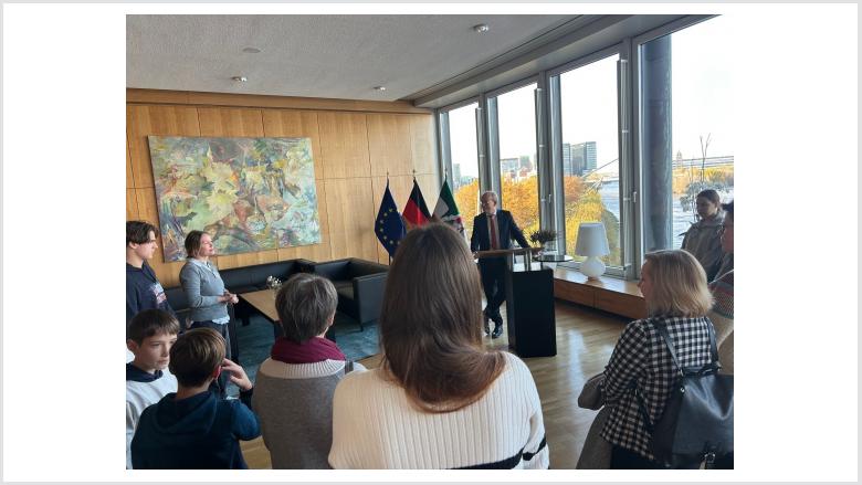 Ukrainische Schüler im Landtag NRW 