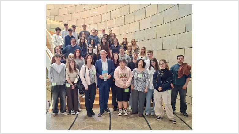 Schülergruppe Landtag Jochen Klenner