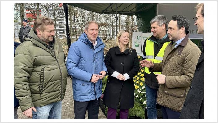 Landwirte vor dem Landtag 