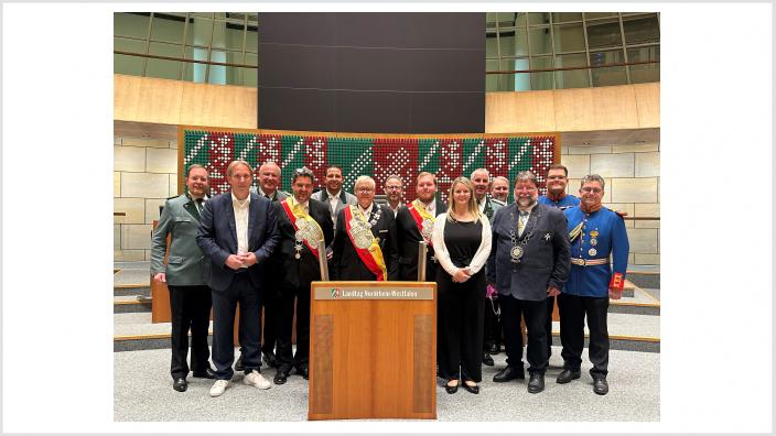 Schützenbrauchtum im Landtag