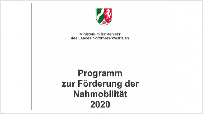 Förderung Nahmobilität